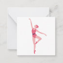 Zoek naar danser notitiekaarten Ballerina