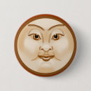 Zoek naar maan gezicht buttons Gelukkig