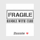 Zoek naar handvat stickers Behandeling met zorg