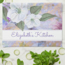 Zoek naar paarse bloemen keuken handdoeken Voor haar