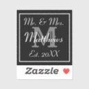 Zoek naar monogram huwelijk stickers Initialen