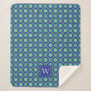 Zoek naar geometrische dekens Blauw