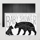 Zoek naar zwart wit babyshower uitnodigingen Beer