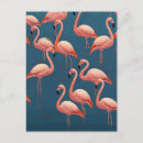 Zoek naar flamingo patroon briefkaarten Tropisch