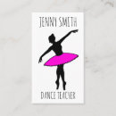 Zoek naar dansen visitekaartjes Ballerina
