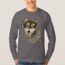 Zoek naar grijze wolf tshirts Waterverf