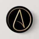Zoek naar symbool buttons Atheïsme