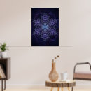 Zoek naar sneeuwvlok patroon posters Blauw