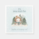 Zoek naar sneeuwman servetten Eerste verjaardag