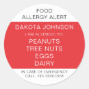 Zoek naar allergie stickers Allergisch