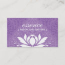 Zoek naar paarse lotusbloem visitekaartjes Massagetherapeut
