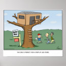 Zoek naar makelaars posters Cartoon