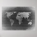 Zoek naar zwarte wereldkaart posters Wereldbol