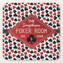 Zoek naar poker onderzetters Elk persoon