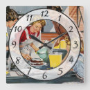 Zoek naar retro kitchen klokken Geel