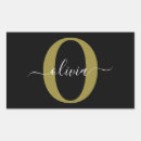 Zoek naar monogram rechthoekige stickers Goud