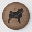 Zoek naar pug klokken Hout