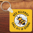 Zoek naar allergie sleutelhangers Waarschuwing