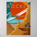 Zoek naar retro raket posters Reizen