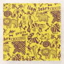 Zoek naar afrikaans dieren onderzetters Zebra