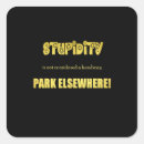 Zoek naar parkeren stickers Waarschuwing