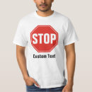 Zoek naar veiligheids teken tshirts Rood