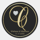 Zoek naar diamanten bruiloft stickers Monogrammen