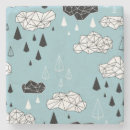 Zoek naar cartoon wolken onderzetters Schattig