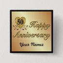 Zoek naar gouden jubileum buttons Vijftig