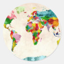 Zoek naar wereldkaart ronde stickers Cartografie