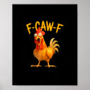 Zoek naar haan kraaien posters F caw f