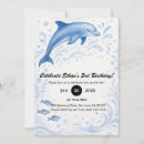 Zoek naar dolfijn in blauw water posters Ieder kind