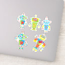 Zoek naar leuke robot stickers Schattig
