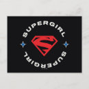Zoek naar superhero briefkaarten Supergirl