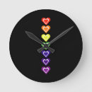 Zoek naar regenboog hart klokken Liefde