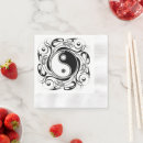 Zoek naar yin en yang servetten Evenwicht