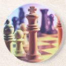 Zoek naar schaakbord onderzetters Schaakspel