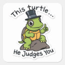 Zoek naar grappige schildpad stickers Schattig