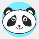 Zoek naar panda gezicht stickers Dier