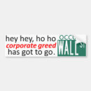 Zoek naar occupy bumperstickers Bezetten