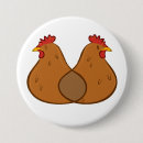 Zoek naar grappige kip buttons Hen