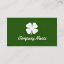 Zoek naar irish visitekaartjes Shamrock