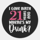 Zoek naar 21 jaar stickers Viering