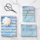 Zoek naar pensionering cadeaupapier Blauw