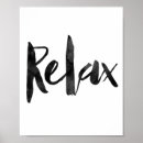 Zoek naar ontspanning posters Zwart wit