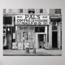 Zoek naar vintage coffee kunst Café