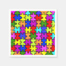 Zoek naar puzzel servetten Kleurrijk