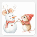 Zoek naar leuke muizen stickers Kerstmis