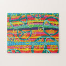 Zoek naar gele strepen puzzels Oranje