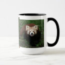Zoek naar rode panda mokken Rood